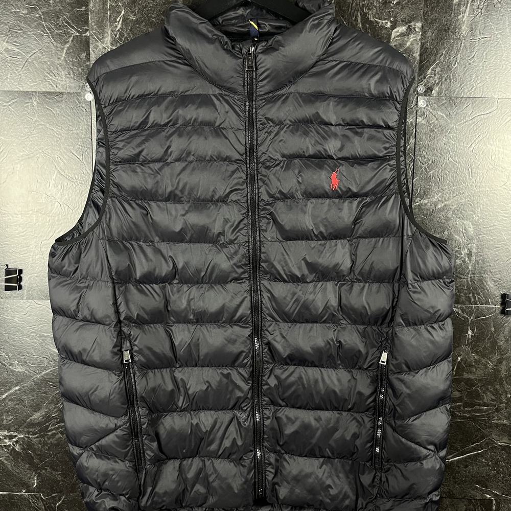 Polo Ralph Lauren Men's Black Puff Down Colden Vest XL